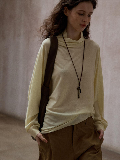 Zenya Wool Bat Pullover